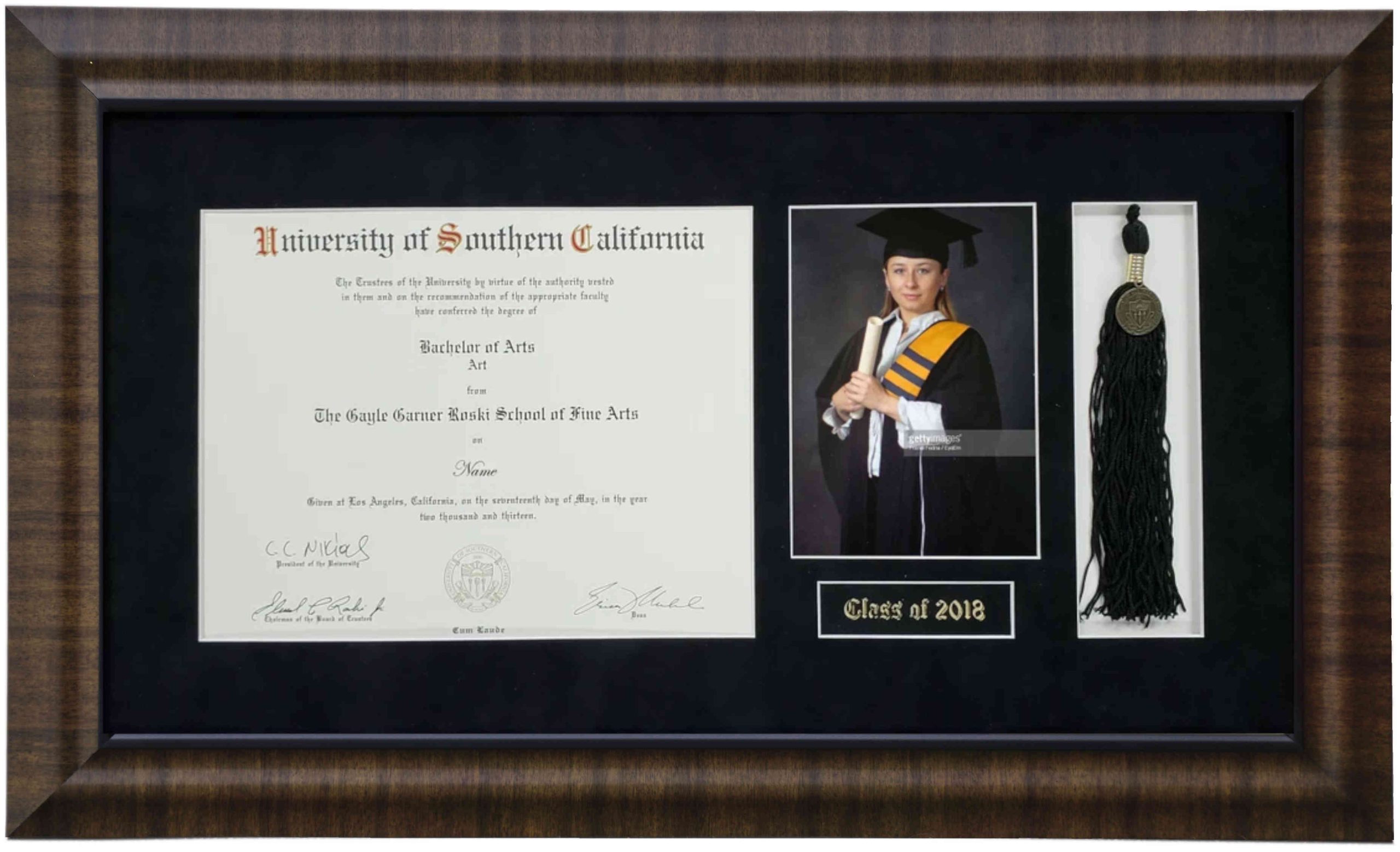 Click to Buy Short-Grain Diploma Frame