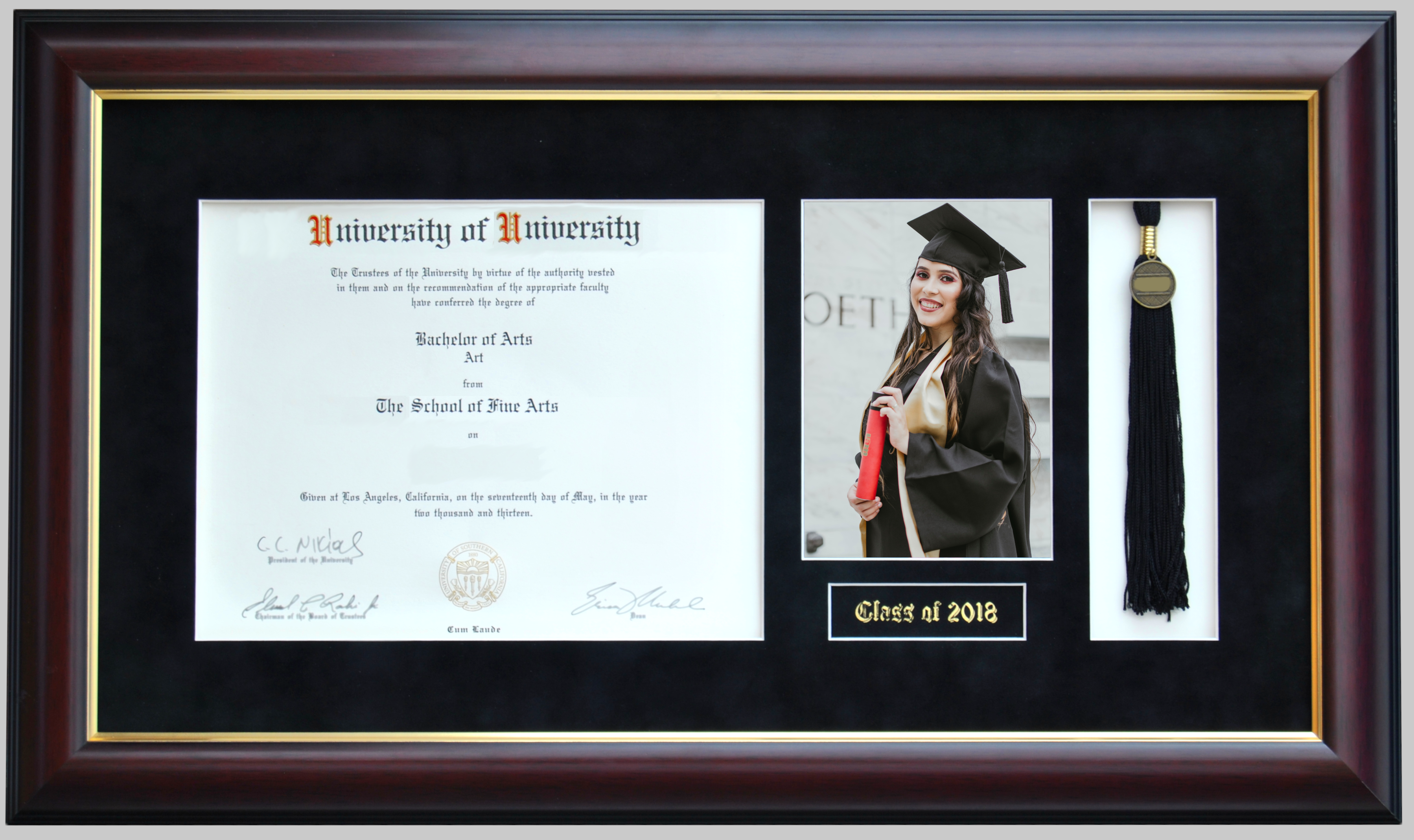 Click to Buy Traditional Burgundy Diploma Frame